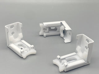 Angle Bracket for Open Cassette 20mm Size Roman Headrail - Tension Angle  Metal Brackets - Pack of 100 - www.mydecorstore.co.uk