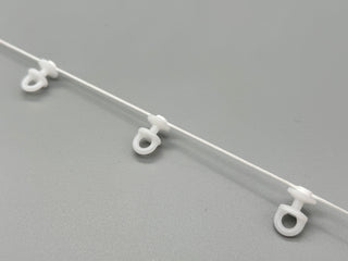 80meter Perfect Fold Spaced Gliders for Wave Curtains -  80mm - Rotating Wave Curtain Gliders