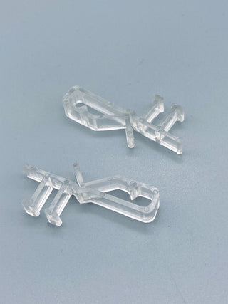 Clip On Type Valance Hanger for Wood Venetian Blinds - Clear - Pack of 100 - www.mydecorstore.co.uk
