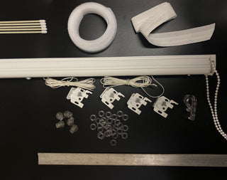 Aluminium Roman Blinds Complete Kit - Made to Measure - Upto 250cm - www.mydecorstore.co.uk