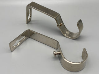 Metal Bracket for Curtain Pole With Screws Fits Poles Up to 30mm - Various Colours - Pack of 300 - www.mydecorstore.co.uk