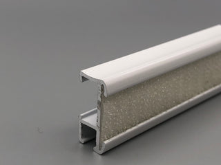 Aluminium Roman Blinds Baton Headrail with Velcro - White Powder Coated from £2.5/meter - www.mydecorstore.co.uk