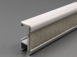 Aluminium Roman Blinds Baton Headrail with Velcro - White Powder Coated from £2.5/meter - www.mydecorstore.co.uk