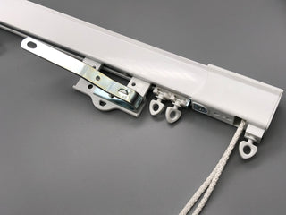 Ready Made Heavy Duty Aluminium Weight Corded Curtain Track - White - 150cm - www.mydecorstore.co.uk