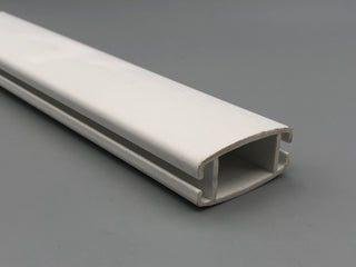 White Plastic Bottom Hem-bar for roller roman and panel blinds - Pack of 100meters - www.mydecorstore.co.uk