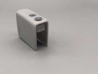 Cubicle Track End Bracket - Plastic End Bracket / Cap - Silver or White - Pack of 50 - www.mydecorstore.co.uk