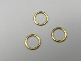 Solid Gold Curtain & Roman Blinds Rings - Different Sizes - Metal brass rings for Curtains Roman Blinds Pack of 100 - www.mydecorstore.co.uk