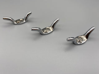 Mini Metal Cleats for Blinds and Curtain Cords - Chrome - Safety Tensioning Cleat 50mm - Pack of 10 - www.mydecorstore.co.uk