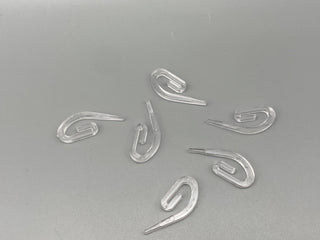 Clear Heavy Duty Plastic Hooks - Transparent - Standard Size - 50,000pcs - www.mydecorstore.co.uk