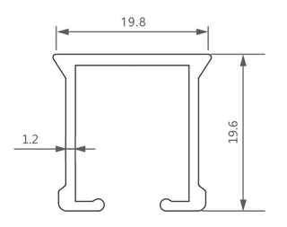 Commercial Curtain Track - Aluminium Curtain Track for Project & Contract - White - www.mydecorstore.co.uk