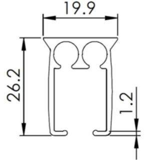 Made To Measure Corded Curtain Aluminium Track - Heavy Weight - www.mydecorstore.co.uk