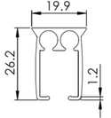 Made To Measure Corded Curtain Aluminium Track - Heavy Weight - www.mydecorstore.co.uk