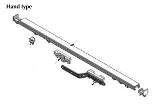 Light Curtain Track - Aluminium Curtain Track Hand Draw - White - www.mydecorstore.co.uk