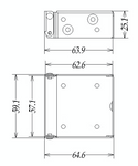 Universal 50mm Venetian Blinds Metal Brackets - Brown - Pack of 50 - www.mydecorstore.co.uk