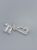 Clip On Type Valance Hanger for Wood Venetian Blinds - Clear - Pack of 100 - www.mydecorstore.co.uk