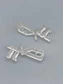 Clip On Type Valance Hanger for Wood Venetian Blinds - Clear - Pack of 100 - www.mydecorstore.co.uk