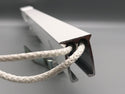 Ready Made Heavy Duty Aluminium Weight Corded Curtain Track - White - 200cm - www.mydecorstore.co.uk