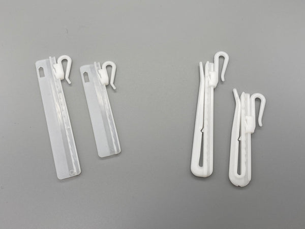 Adjustable Curtain Plastic Hook - Different Types & Sizes - Pack of 500 - www.mydecorstore.co.uk