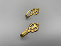 Fleur De Lis Curtain Tie Back Hooks - 60mm Brass Hooks - Pack of 100