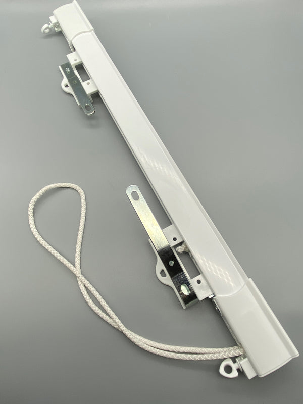 Ready Made Heavy Duty Aluminium Weight Corded Curtain Track - White - 200cm - www.mydecorstore.co.uk