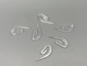 Clear Heavy Duty Plastic Hooks - Transparent - Standard Size - from £0.01 per piece - www.mydecorstore.co.uk