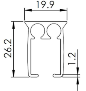 Ready Made Heavy Duty Aluminium Weight Corded Curtain Track - White - 200cm - www.mydecorstore.co.uk